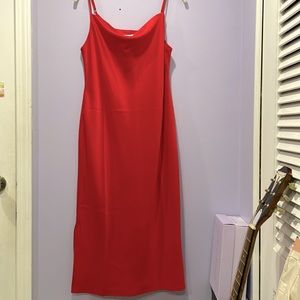 Women's Nine West Satin Midi Dress